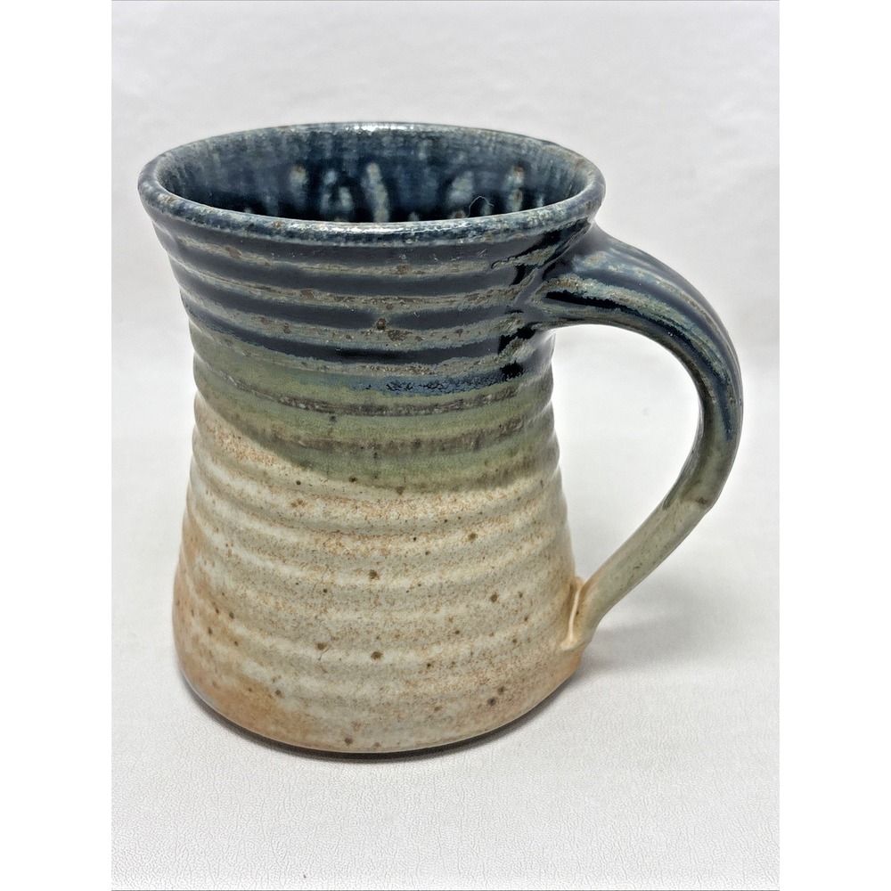 Mark Nafziger Ceramic‎ Mug Handmade Studio Pottery Mug Ohio  Vintage 90s Signed